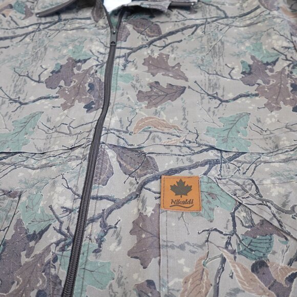Vintage Nikaldi Camo Hunting Jacket Men's XL Lightweight Made in Canada 80s 90s - Picture 2 of 8